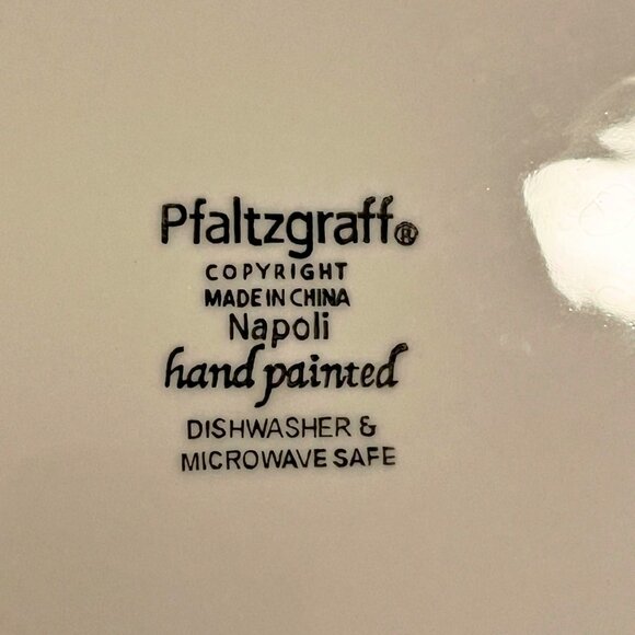 Pfaltzgraff Napoli Hand Painted Dinner Plates (Set of 4) – Minor Chips - Picture 5 of 5